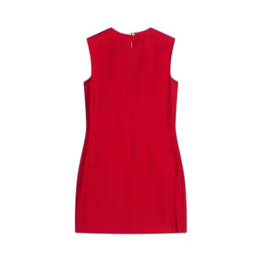 Sleeveless Satin Mini Dress