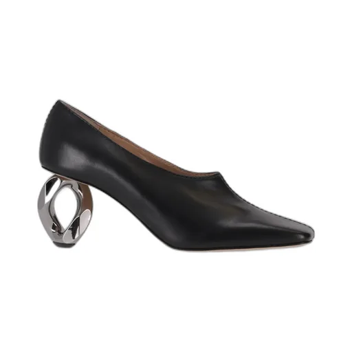 Stitch Chain Heel Pump