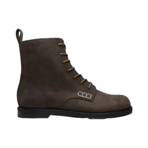 Loafer Lace-Up Ankle Boots