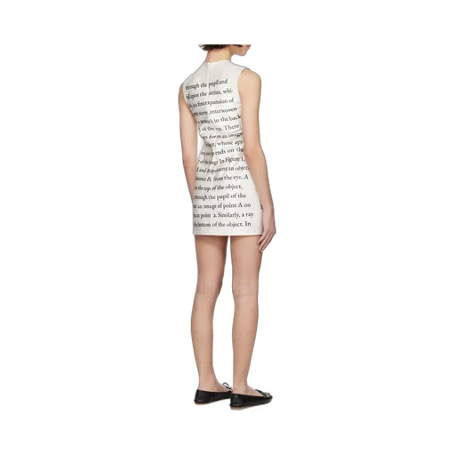 Text Print Mini Shift Dress
