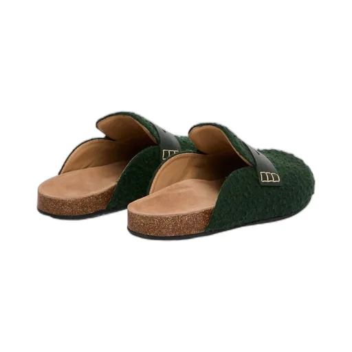 Felt Loafer Mules