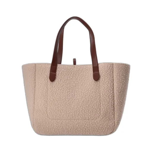 Logo Embroidered Shopper Bag