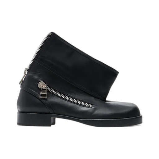 Biker Boot Leather Ankle Boot