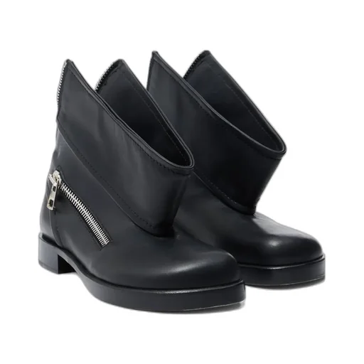 Biker Boot Leather Ankle Boot