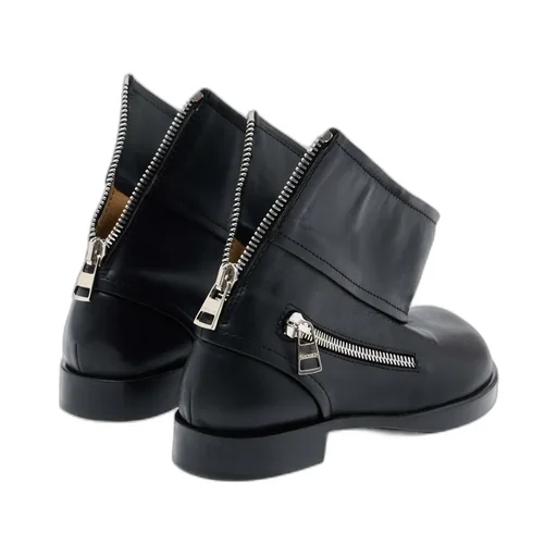 Biker Boot Leather Ankle Boot