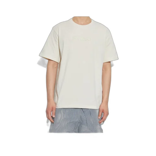 Flocked-Logo Crewneck T-Shirt