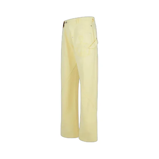 Logo Patch Twisted Leg Workwear Pants
