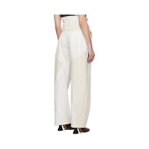High Gathered Waist Jeans