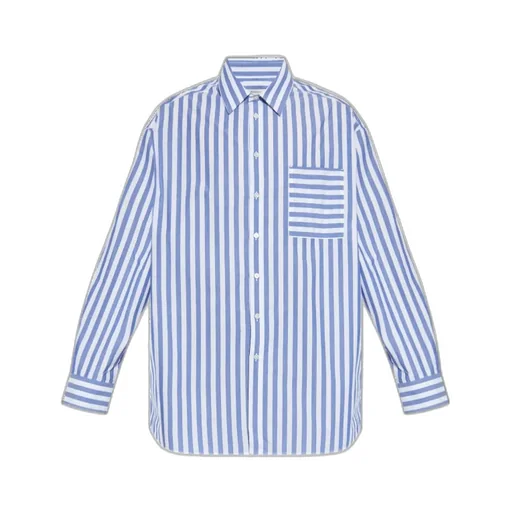 Striped Button-Up Shirt