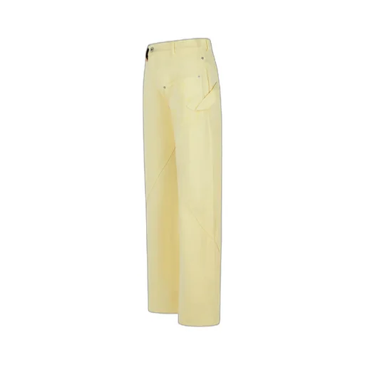 Logo Patch Twisted Leg Pants