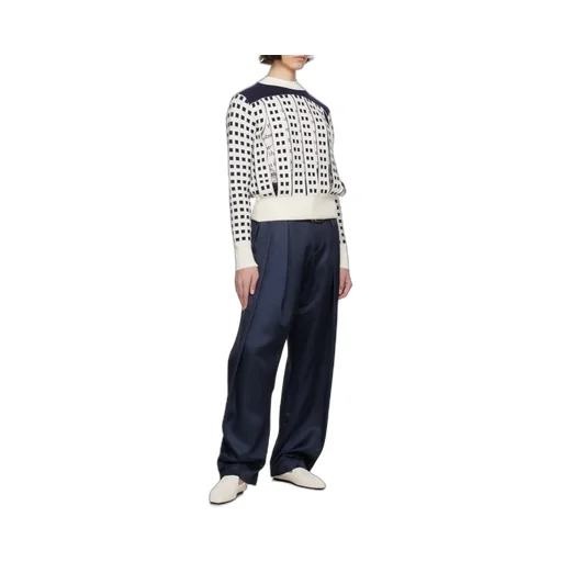 Pleated D-Ring Trousers
