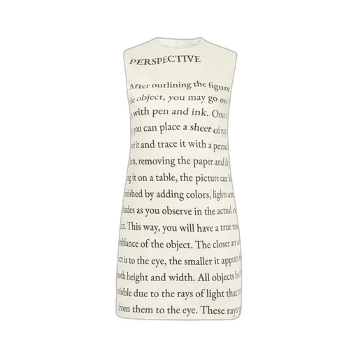 Text Print Mini Shift Dress