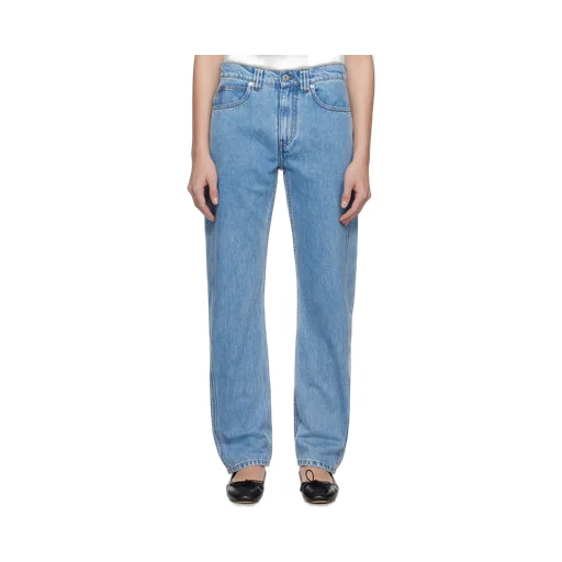 Twisted Slim Leg Denim Jeans