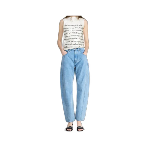 Twisted Slim Leg Denim Jeans