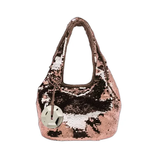 Sequin Embellished Small Tote Bag