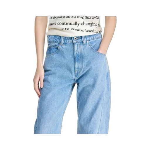 Twisted Slim Leg Denim Jeans