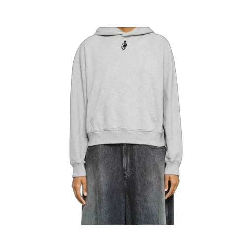 Anchor Logo Cropped Hoodie