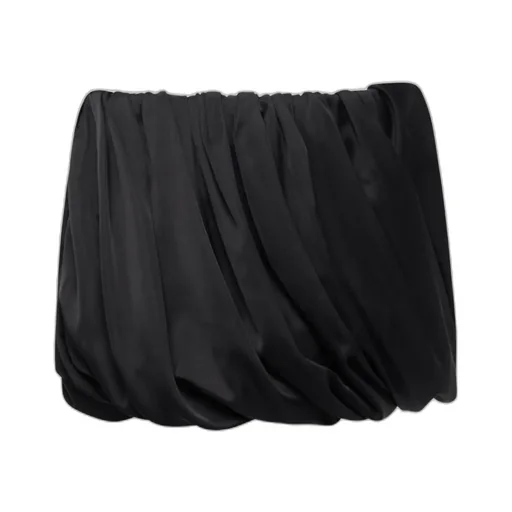 Rolled-Hem Mini Skirt
