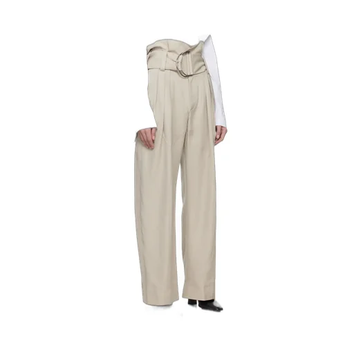 Gathered Waist D-Ring Trousers