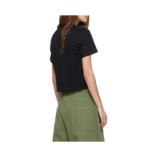 Anchor Logo Cropped Panelled T-Shirt