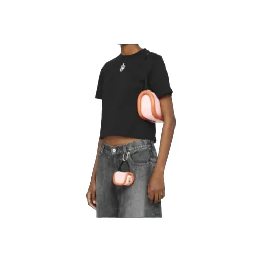 Anchor Logo Cropped Panelled T-Shirt