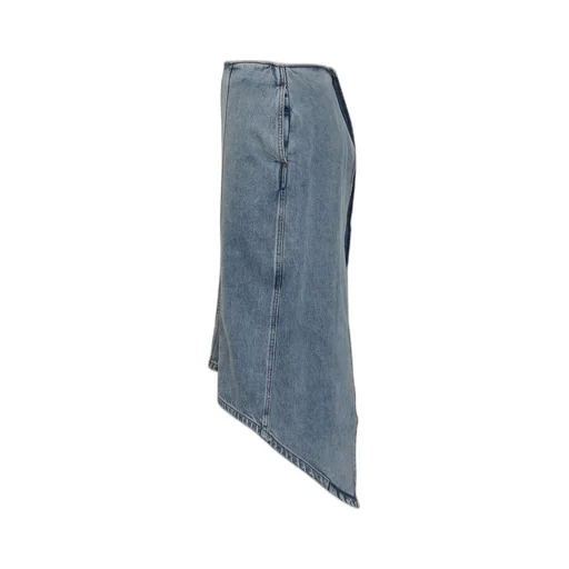 Rear Slit Midi Skirt