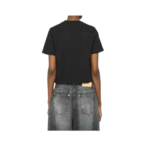 Anchor Logo Cropped Panelled T-Shirt