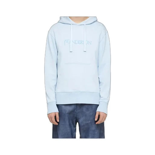 Logo Embroidered Drawstring Hoodie