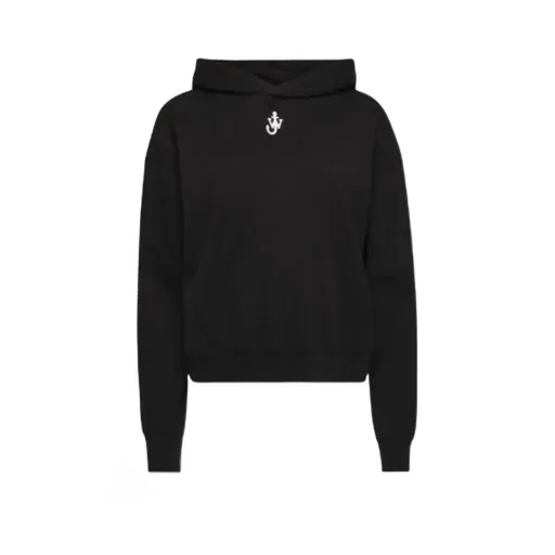 Anchor Logo Cropped Hoodie