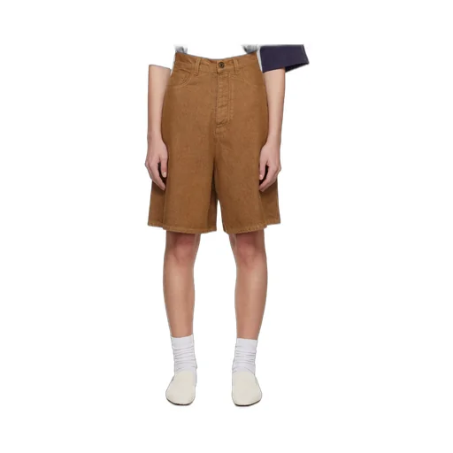 Aged Denim Shorts