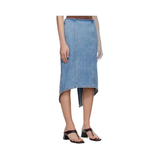 Rear Slit Midi Skirt