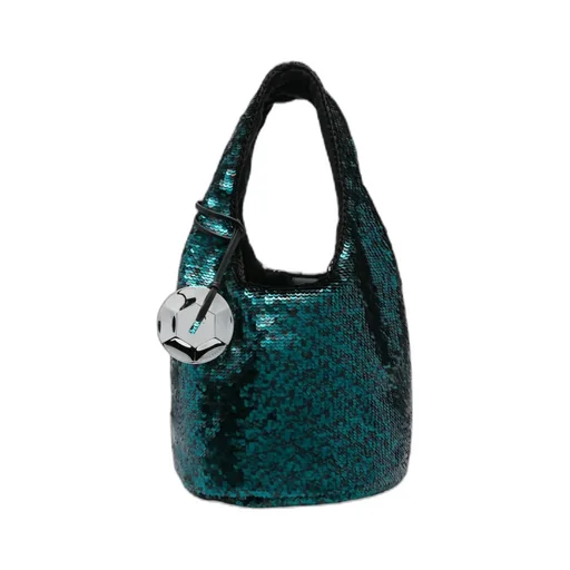 Sequin Embellished Small Tote Bag