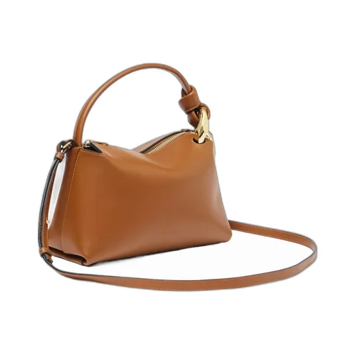 Corner Zip-Up Small Tote Bag