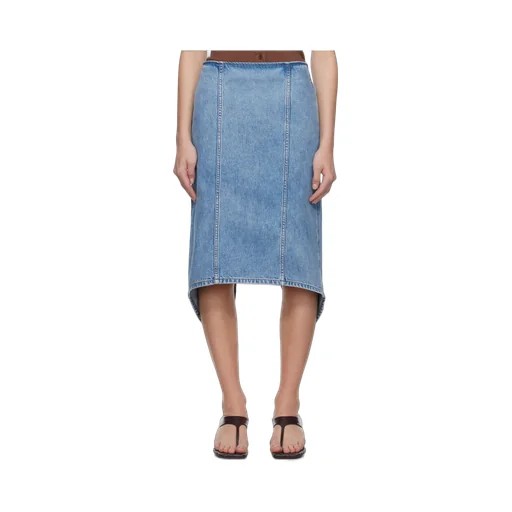 Rear Slit Midi Skirt