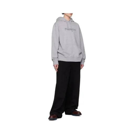 Logo Embroidered Drawstring Hoodie