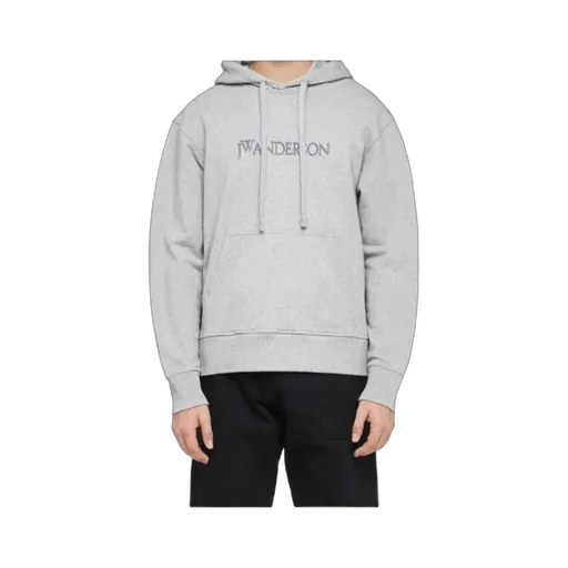 Logo Embroidered Drawstring Hoodie