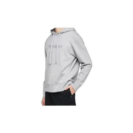 Logo Embroidered Drawstring Hoodie