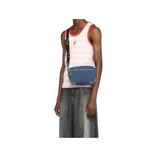 Contrast Trim Striped Vest