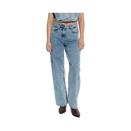 Embroidered Cotton Jeans