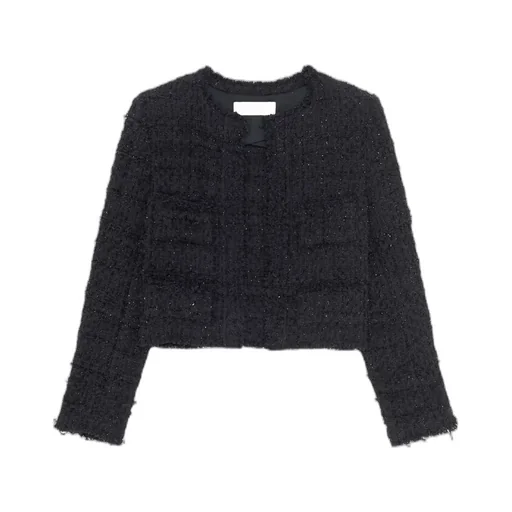 Long-Sleeved Tweed Jacket