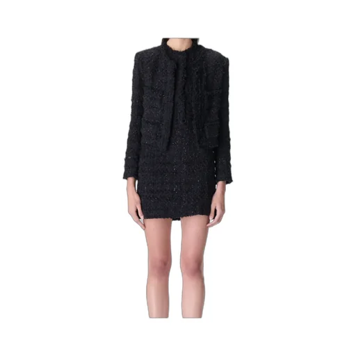 Long-Sleeved Tweed Jacket