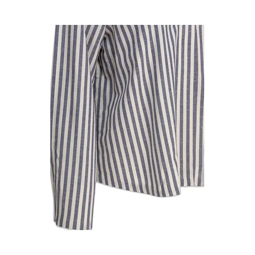 Striped-Pattern Cotton Shirt