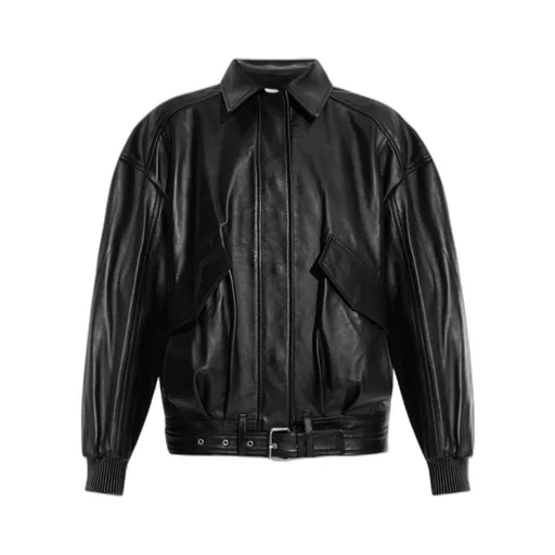 Long Sleeve Leather Jacket