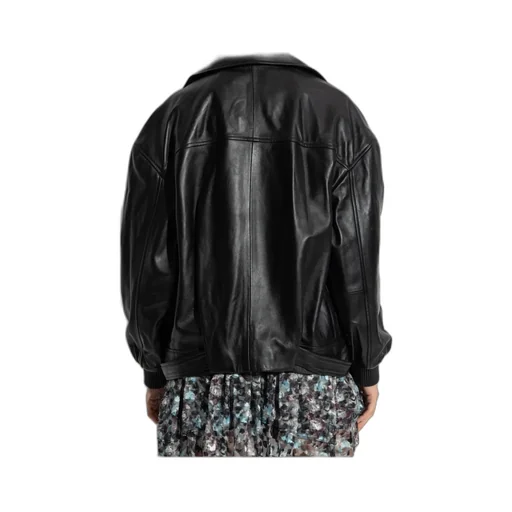 Long Sleeve Leather Jacket