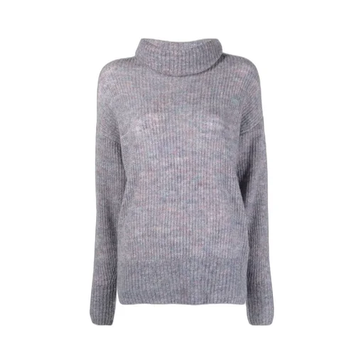 High-Neck Knitted Sweater