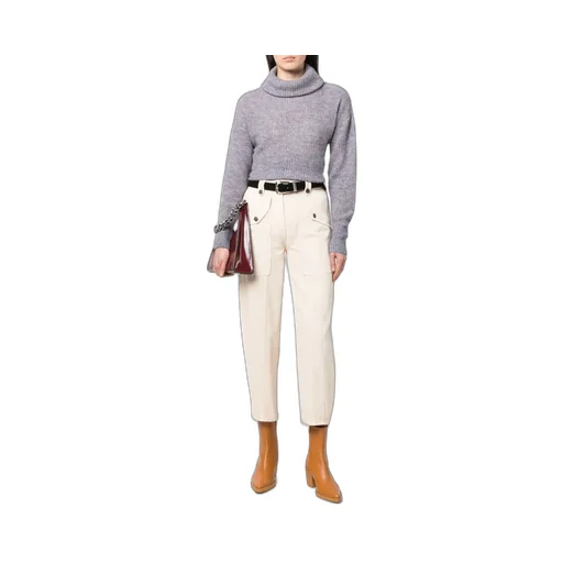 High-Neck Knitted Sweater