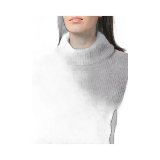 High-Neck Knitted Sweater