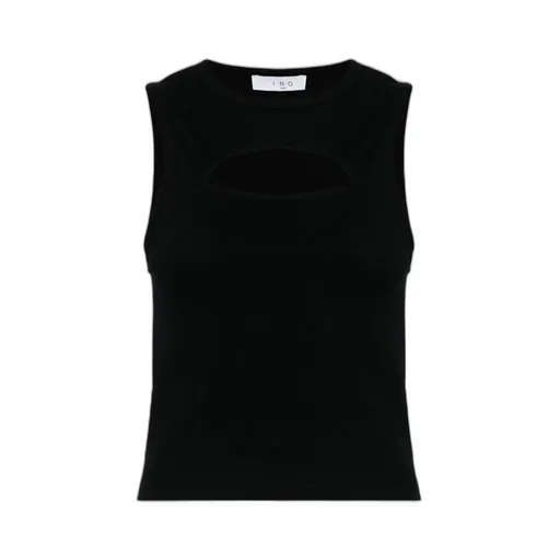 Round-Collar Hollow Vest