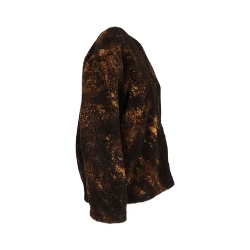 Agnela-Gd Patina Furry Coat