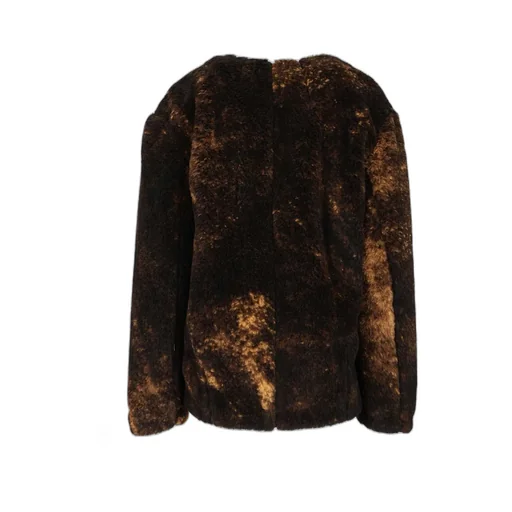 Agnela-Gd Patina Furry Coat